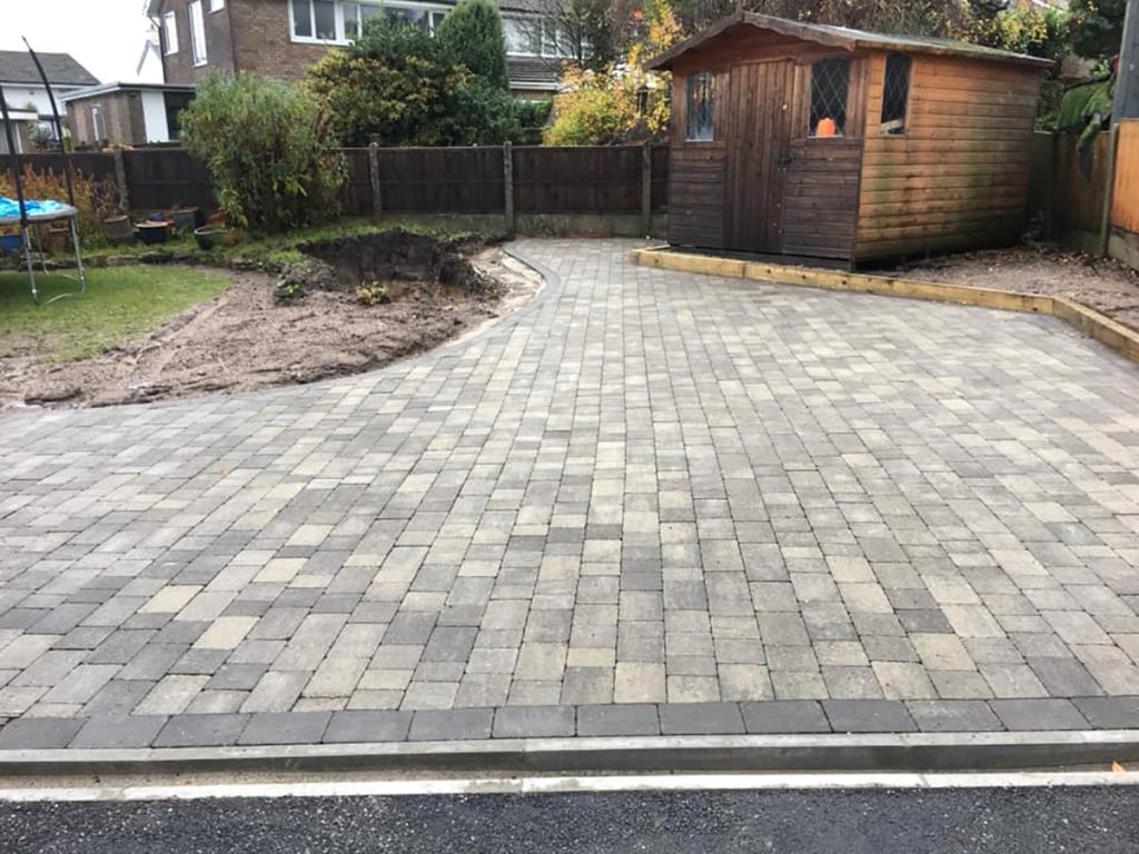 Block paving installation