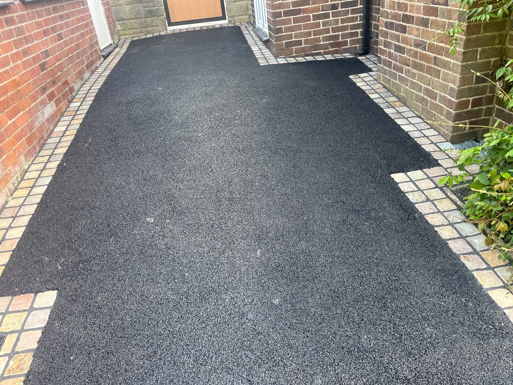 Tarmac pathway to front door