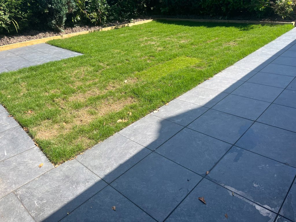 Porcelain terrace and pathways, Stonemead, Romiley