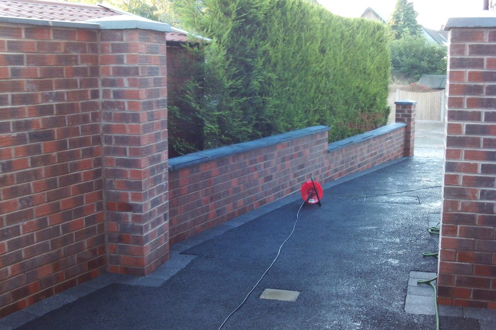 Red brick boundary wall